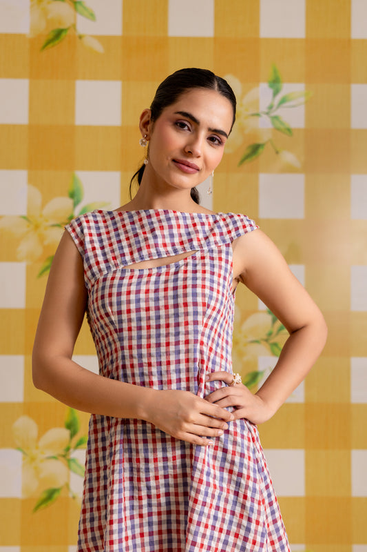CUTOUT-ALINE DRESS