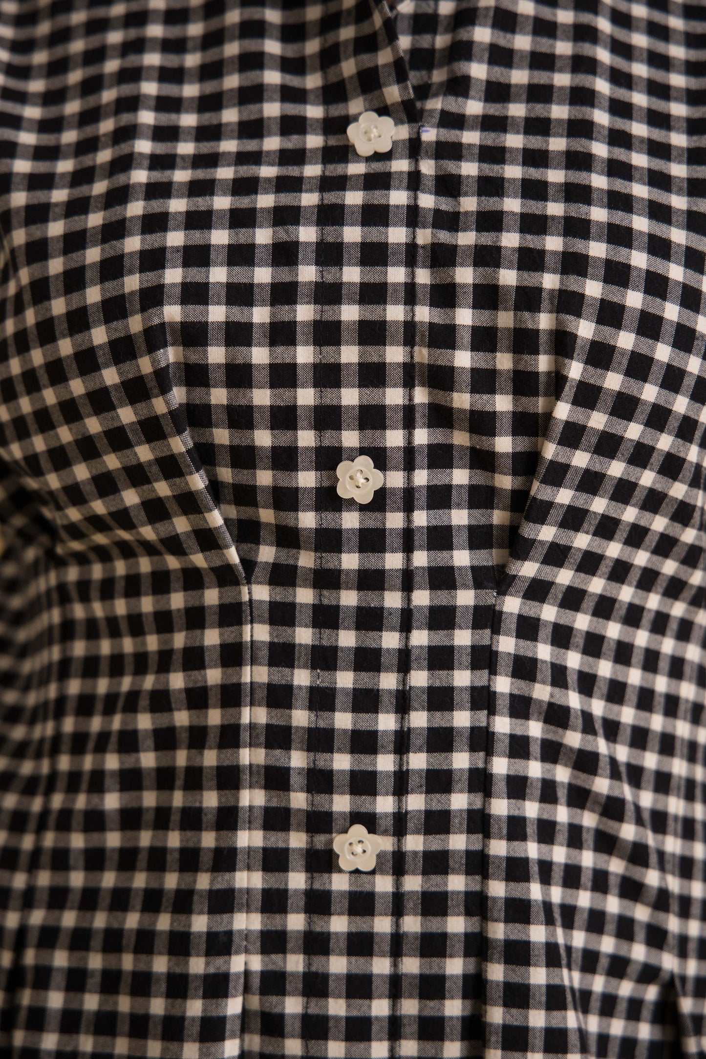 GINGHAM FIT AND FLARE DRESS