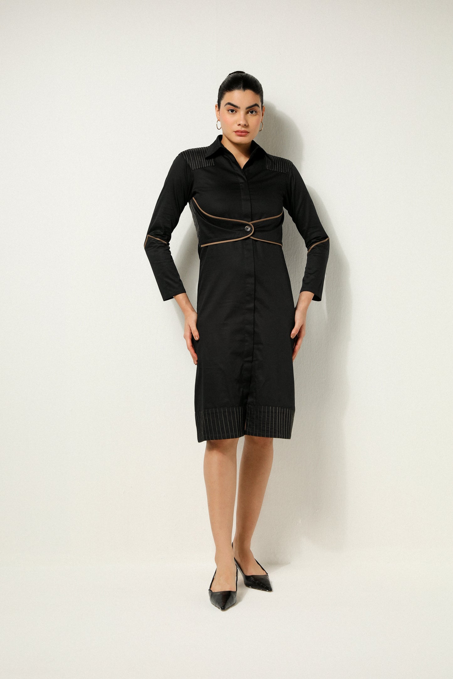 SABLE WAISTLINE DRESS