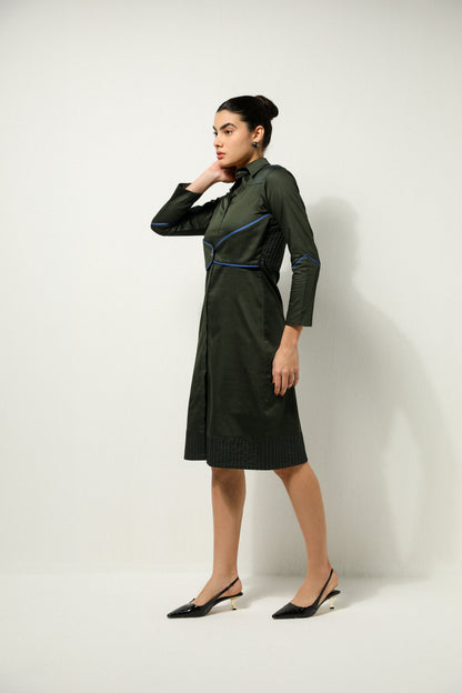 MOSS WAISTLINE DRESS