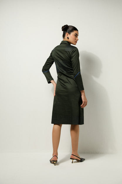 MOSS WAISTLINE DRESS